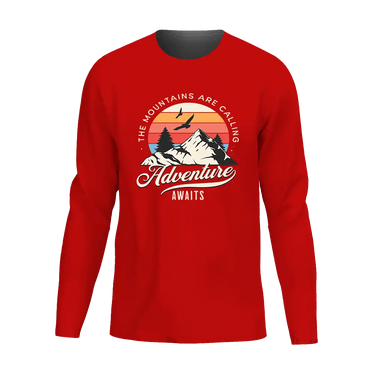 The Mountains Are Calling Men Long Sleeve Shirt